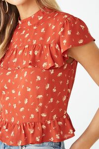 Floral Ruffle-Trim Top, image 5