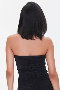 BLACK Ruched Tube Top, image 3