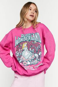 PINK/MULTI Alice In Wonderland Graphic Pullover, image 6
