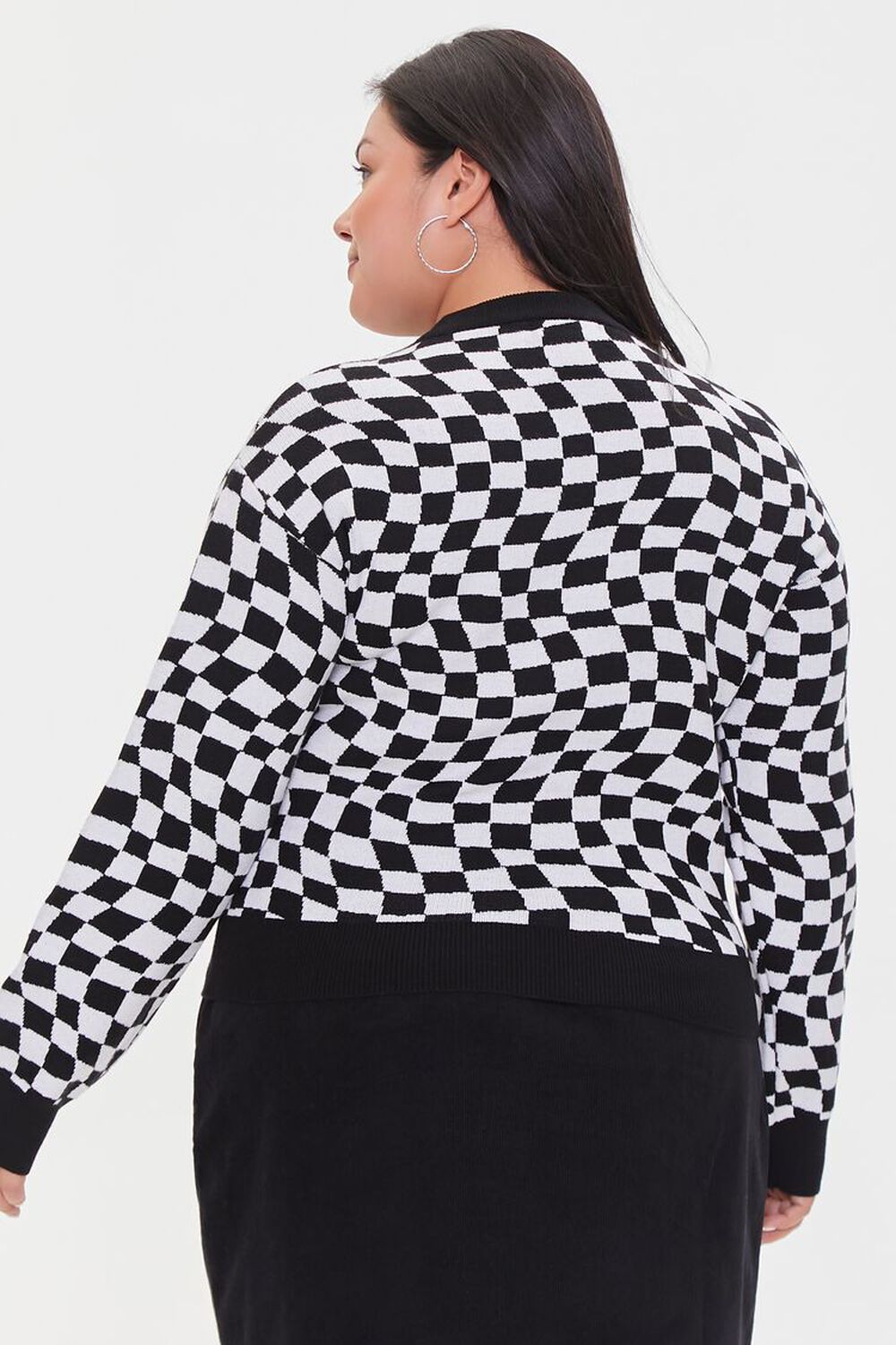 Plus Size Checkered Sweater, image 3