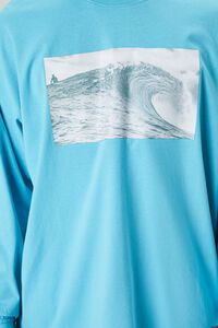 TEAL/MULTI Summer Waves Graphic Long-Sleeve Tee, image 5