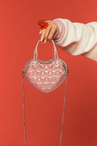 CLEAR Transparent Heart Mini Crossbody Bag, image 1