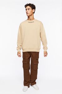 TAUPE/BLACK I'm Over This Year Graphic Pullover, image 4