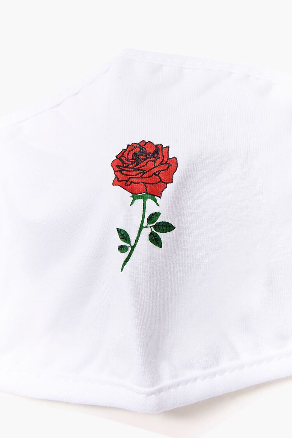 Men Embroidered Rose Graphic Face Mask, image 3