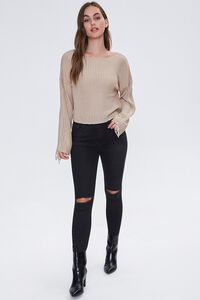 TAUPE Shadow-Striped Sweater, image 4