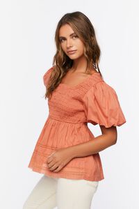 RUST Tiered Puff Sleeve Top, image 2