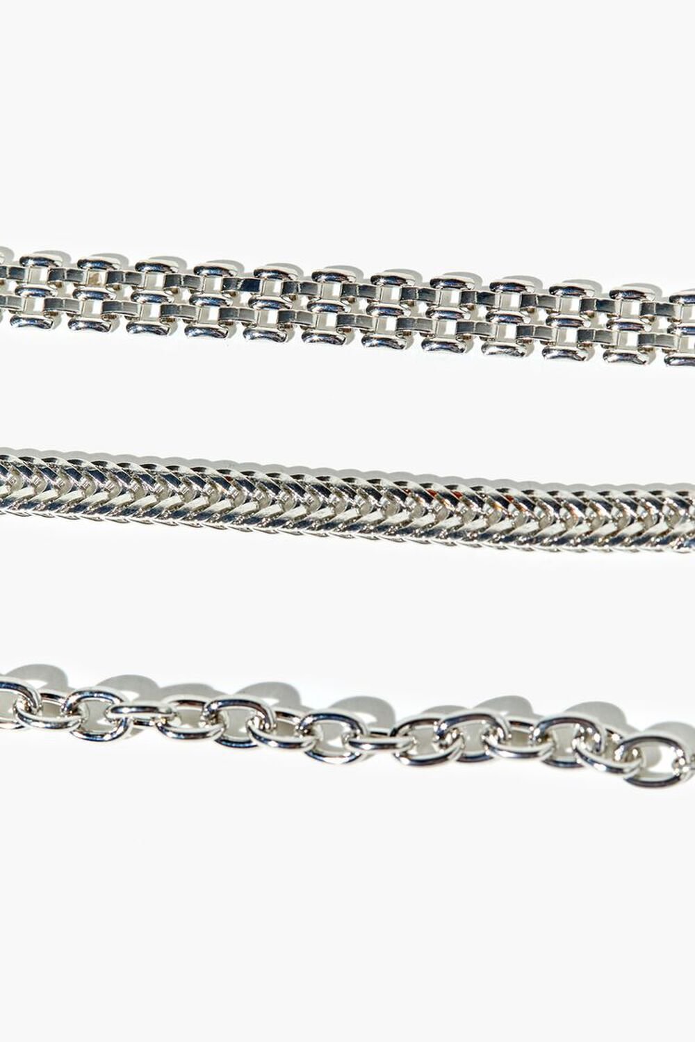 SILVER Chain Bracelet Set, image 1