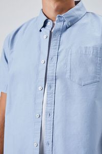 DUSTY BLUE Pocket Button-Front Shirt, image 5
