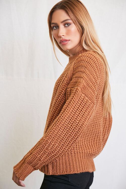 CAMEL Ribbed Drop-Sleeve Sweater, image 2