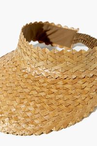NATURAL Premium Basketwoven Straw Visor, image 4