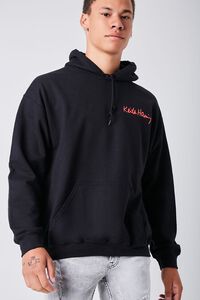 BLACK/RED Keith Haring Graphic Hoodie, image 1