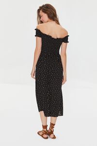 BLACK/PINK Floral Off-the-Shoulder Dress, image 3