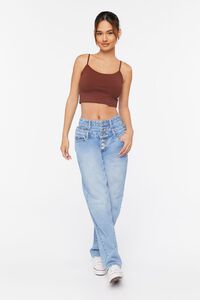 CHOCOLATE Cotton-Blend Cropped Cami, image 4