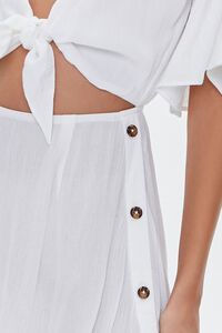 WHITE Tie-Front Swim Cover-Up Dress, image 5