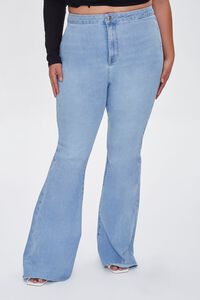 MEDIUM DENIM Plus Size Curvy Flare Jeans, image 2
