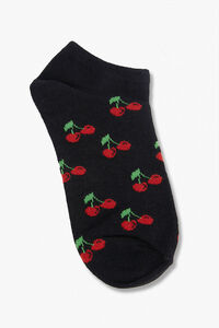 Cherry Print Ankle Socks, image 2
