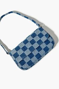 BLUE/MULTI Checkered Denim Bag, image 3
