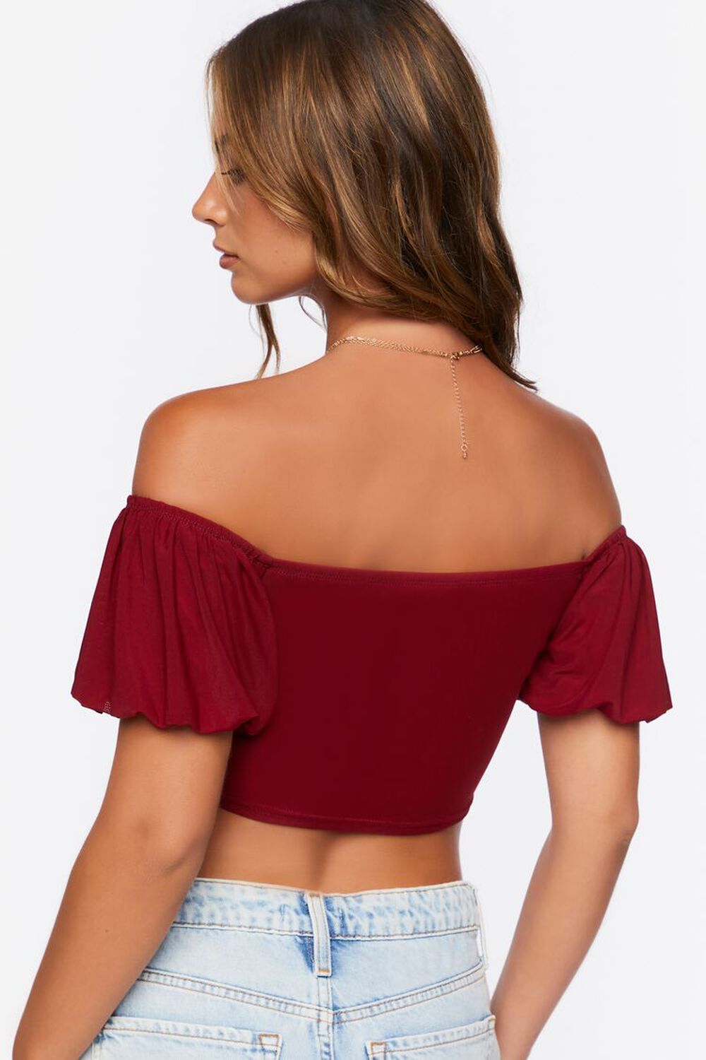 Abuse evening picture Bustier Off-the-Shoulder Crop Top