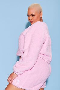 PINK/MULTI Plus Size Faux Shearling Hello Kitty Pullover, image 2