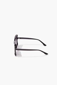 BLACK/BLACK Oversized Square Sunglasses, image 6