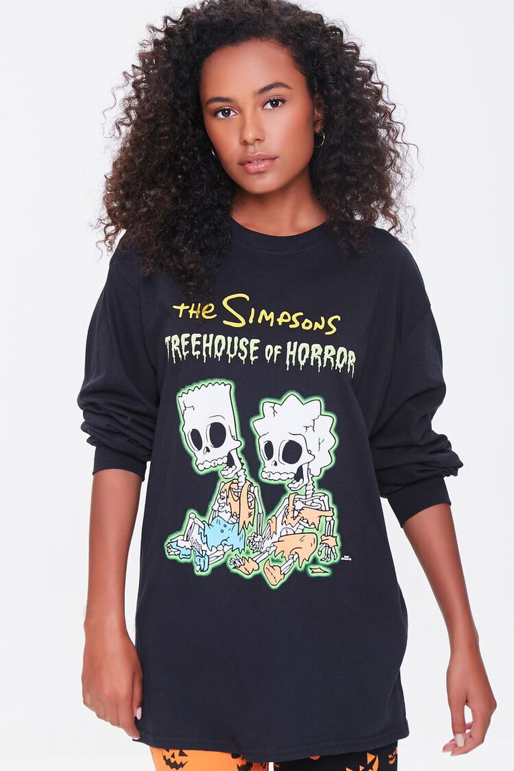 CHARCOAL/MULTI The Simpsons Skeleton Graphic Tee, image 1