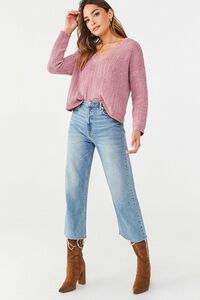 Chenille V-Neck Sweater, image 4