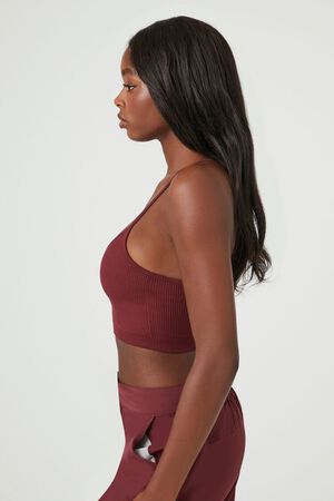 Womens Red Seamless Sports Bras