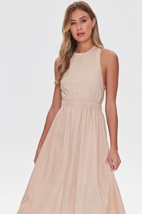 SAND Linen-Blend Maxi Dress, image 4