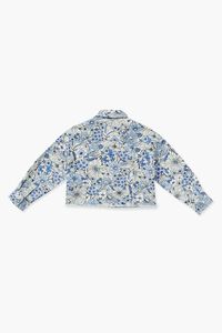 BLUE/MULTI Girls Floral Print Jacket (Kids), image 2