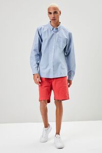 DUSTY BLUE Pocket Button-Front Shirt, image 4