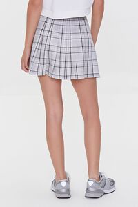 GREY/MULTI Pleated Plaid Mini Skirt, image 4