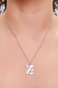 SILVER/N Initial Pendant Chain Necklace, image 1