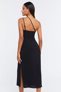 BLACK Cutout One-Shoulder Midi Dress, image 3