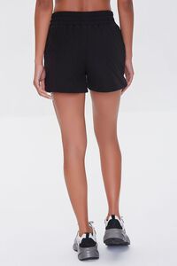 BLACK Quilted Dolphin-Hem Shorts, image 4