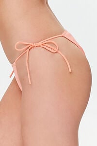 SALMON Seamless Ribbed String Bikini Bottoms, image 2