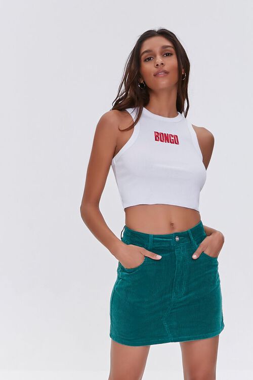 HUNTER GREEN Bongo Corduroy Skirt, image 1