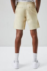 KHAKI Cotton-Blend Drawstring Shorts, image 4