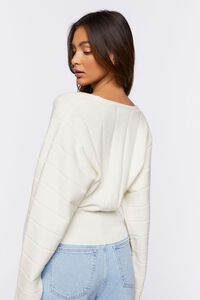 VANILLA Plunging Dolman-Sleeve Sweater, image 3