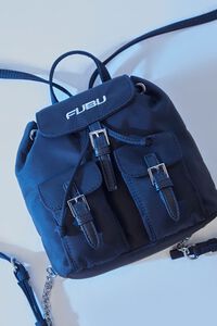 BLACK FUBU Graphic Buckled Backpack, image 3
