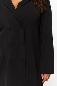 BLACK Plus Size Double-Breasted Blazer Mini Dress, image 5