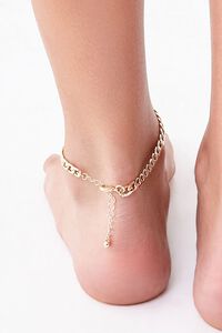 GOLD Chunky Curb Chain Anklet, image 3