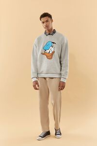 HEATHER GREY/MULTI Disney Donald Duck Pullover, image 4