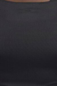 BLACK Reebok Cardi B Long-Sleeve Crop Top, image 7