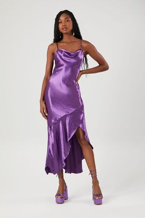 15+ Dark Purple Satin Dress