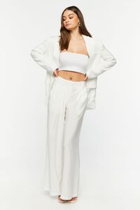 IVORY High-Rise Wide-Leg Trousers, image 5