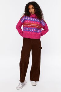 Fair Isle Turtleneck Sweater, image 4