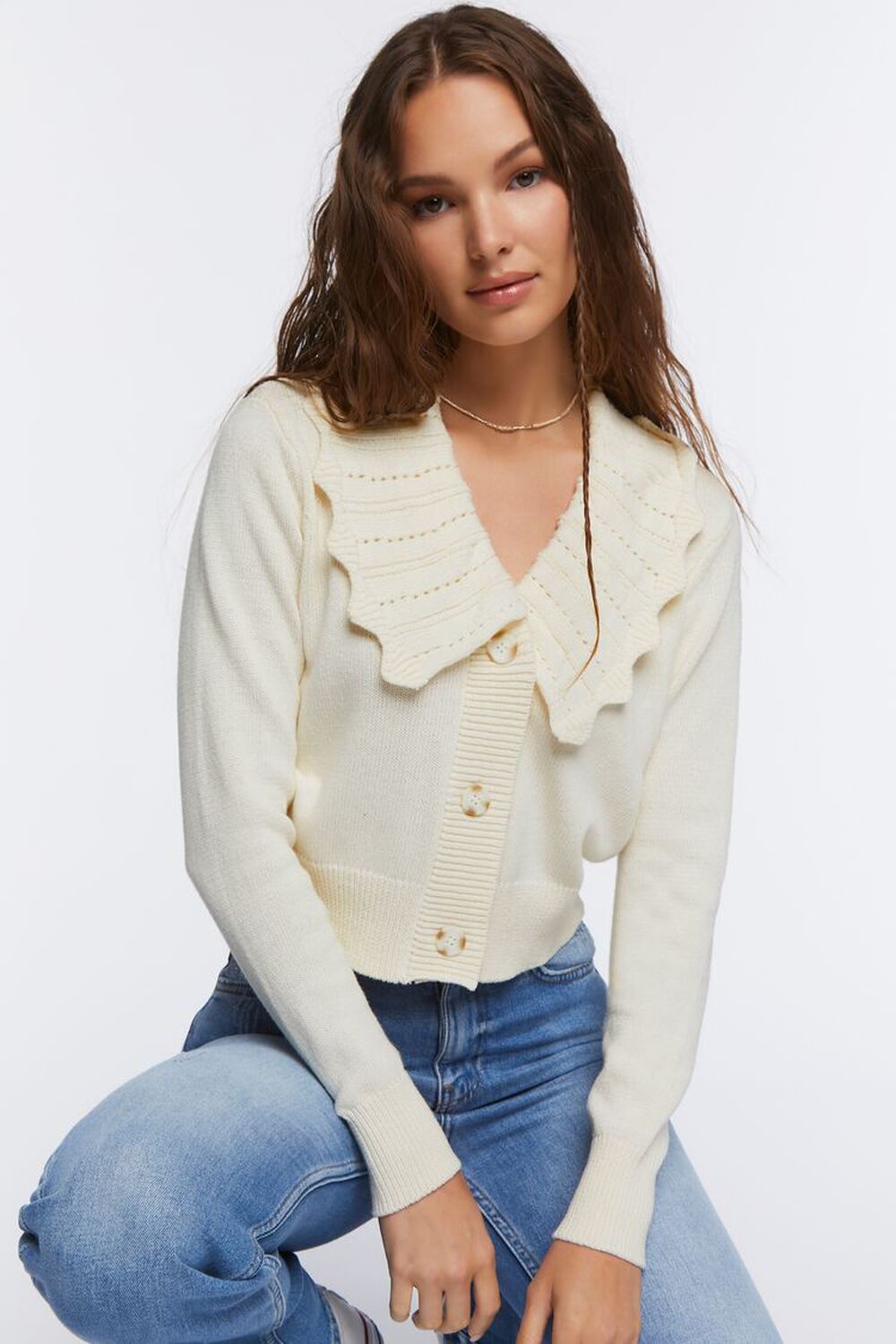 CREAM Chelsea Collar Cardigan Sweater, image 1