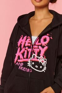 BLACK/MULTI Hello Kitty & Friends Zip-Up Hoodie, image 5