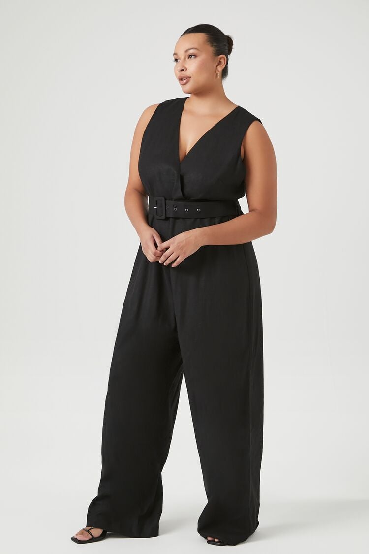 Forever 21,Forever 21 Plus Size Floral Ruffle Jumpsuit - WEAR