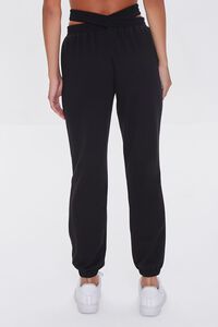 BLACK Crisscross French Terry Joggers, image 4